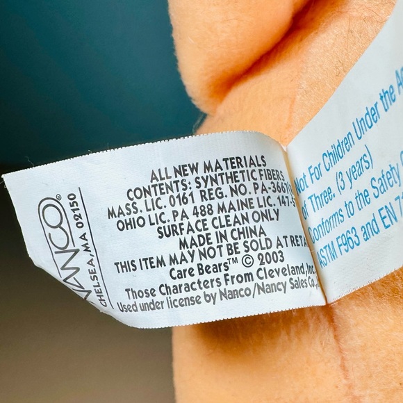 2003 Care Bears Friend Bear Flowers 10” Plush Stuffed Animal Tag - Picture 11 of 12